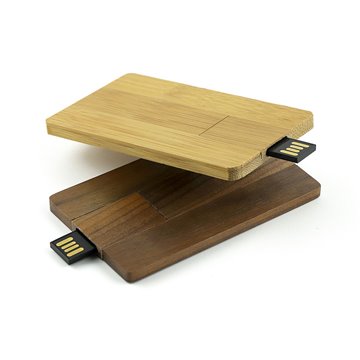 Bambusowa pamięć USB "karta kredytowa"