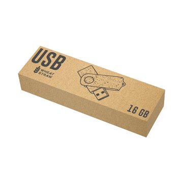 Pamięć USB "twist" 16GB ze słomy pszenicznej