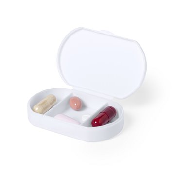 Antybakteryjny pojemnik na tabletki z 3 przegrodami