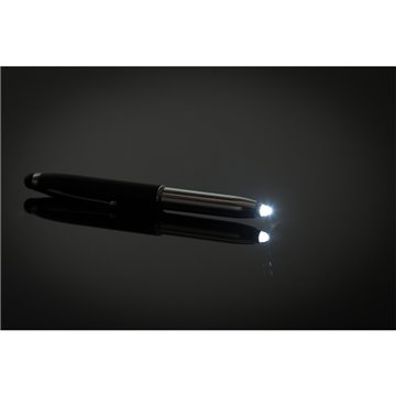 Długopis – latarka LED Pen Light, niebieski/srebrny