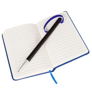Notatnik ok. A6 z długopisem z zatyczką, touch pen