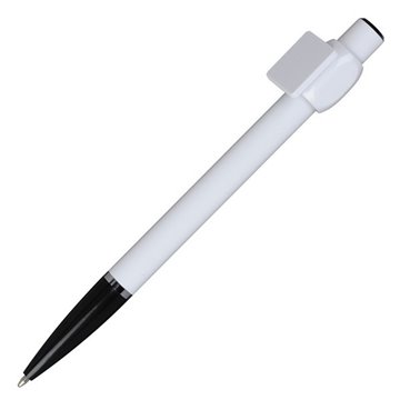 Długopis QR-me, czarny/biały