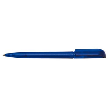 Długopis RETRO, transparentny niebieski