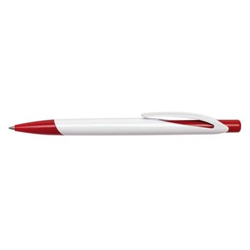 Długopis DAYTONA, biały, czerwony