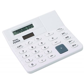 Mini-kalkulator CORNER, biały