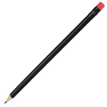 Ołówek drewniany, czerwony/czarny