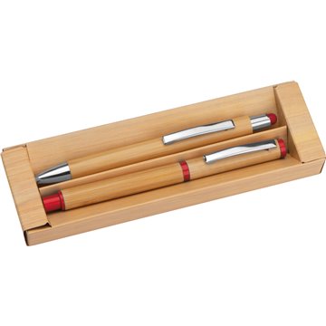 Zestaw piśmienniczy bambusowy