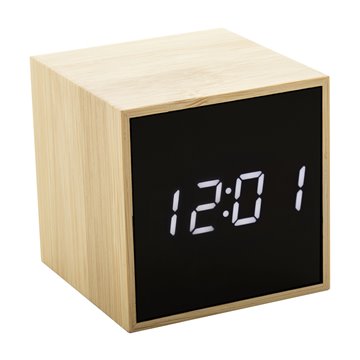 Bambusowy zegar z alarmem